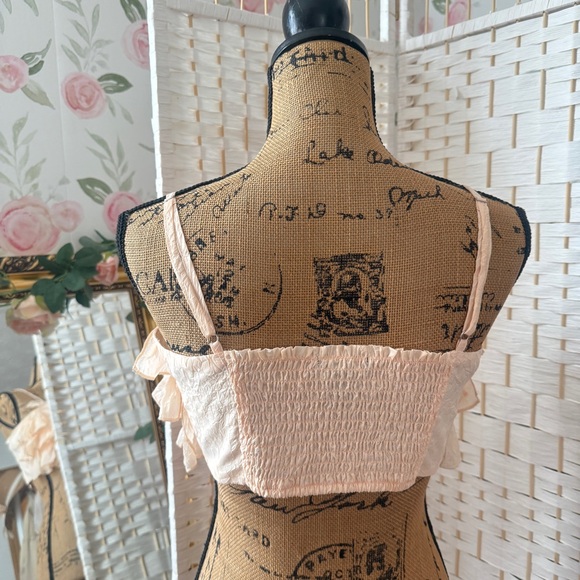 Peach Tiered Ruffle Top - Picture 4 of 4